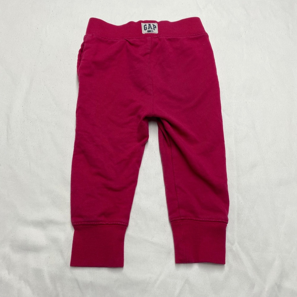 BabyGap Toddler Girls Pink Fleece Jogger Sweatpants 18-24 Months RN54023 - Picture 3 of 6